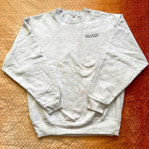 Vintage 1990s Men's Hallmark Channel Heather Gray Crewneck Sweatshirt L - Picture 3 of 5